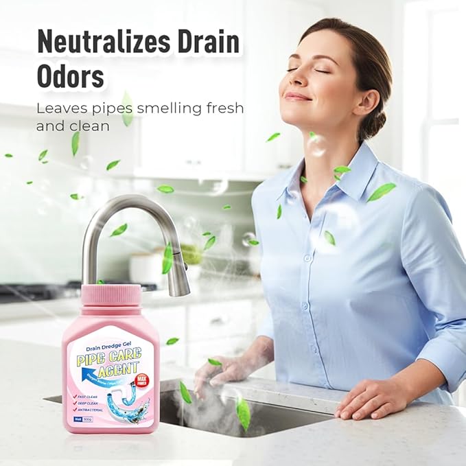 Drain Clog Remover Powerful Unclogging Sink Hair Cleaner for Kitchen, Shower Pipes and Drains (White 3PCS)