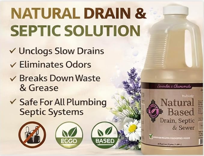 Drain, Septic & Sewer Natural Based Cleaner 1 Jug 64 oz.