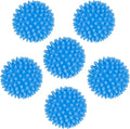6 Pcs Dryer Balls, 2.5 in Reusable Laundry Soften and Fluff Laundry Washing Balls (Blue)