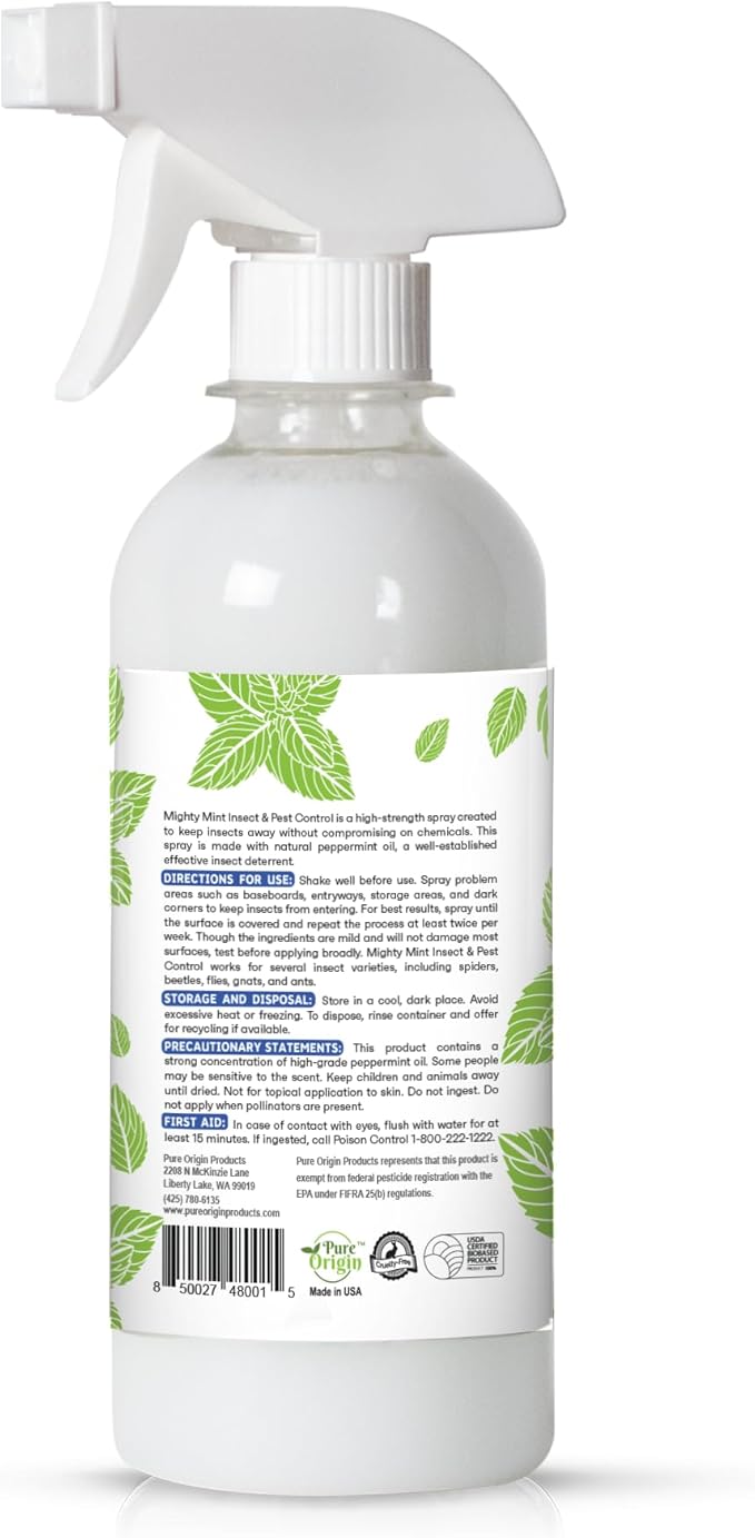 8oz Insect and Pest Control Peppermint Oil - Natural Spray for Spiders, Ants, and More (2)