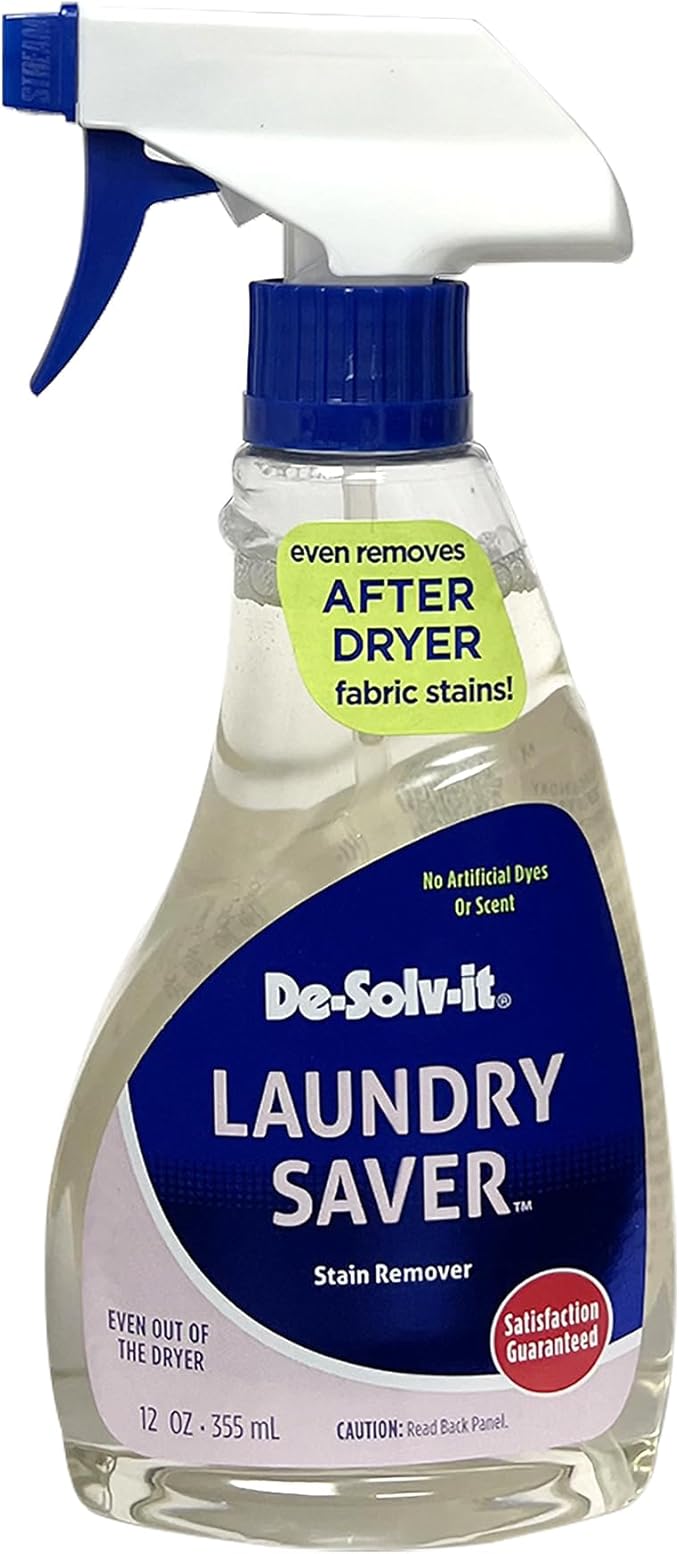 Orange-Sol De-Solv-It Laundry Saver, Instant Laundry Stain Removers, Spray and Wash Stain Remover, Powerful Spray Wash Formula, Hair & Skin-Safe, 12-Ounce