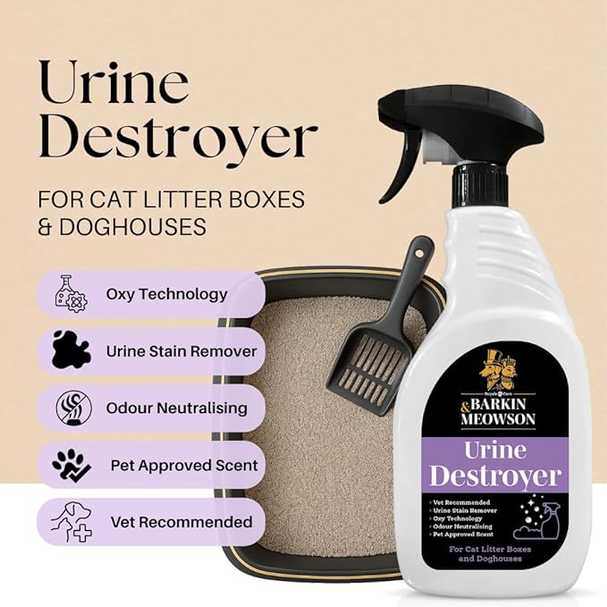 Barkin & Meowson Odor Neutralizing Urine Destroyer Spray 450ml / 15.83 fl.oz - Cleaning Spray for Hard Surfaces