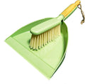 Dust Pan and Brush - Hand Broom Dustpan Set, Broom with Dustpan Como Set, Dustpan and Brush Set for Pet, Car, Dorm, Comping (Green)