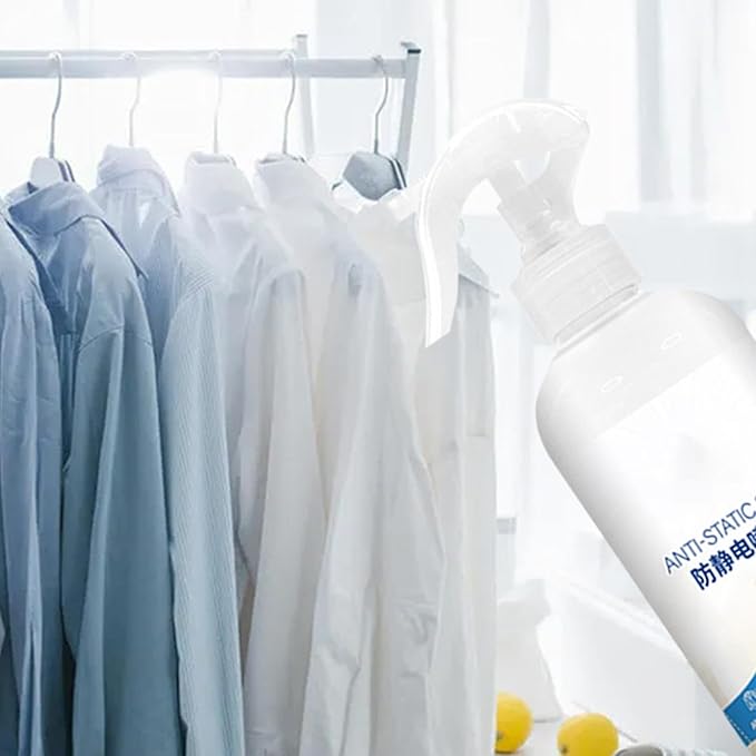 Static Guard Spray - Static Cling Remover 290ml - 290ml Anti-Static Spray - Long-Lasting Static Cling Eliminator - Portable Static Control Spray - Fabric Anti-Static Spray - Anti-Frizz Spray for Hair