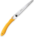 Toolux Folding Saw,9.45 Inch Hand Saws for Wood Camping, Large Dry Wood Pruning Saws With Hard Teeth, Quality SK-5 Steel Compact Design with Non-Slip Ergonomic Handle for Outdoor Use,9.45Inch-Yellow