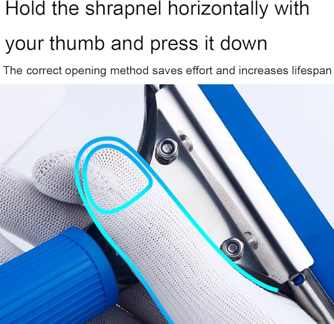 Professional 10” Performance Grip Window & Glass Cleaning Squeegee - Cleaning Supplies, Squeegee for, Auto Home Kitchen Bathroom Shower Mirror Wiper with Blue Rubber Water Blade(10in/25cm, Blue)