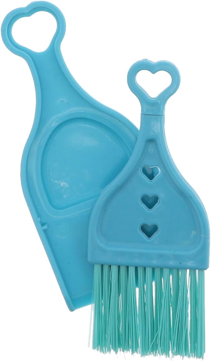 Blue Mini Dustpan with Brush - Set of 2