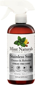Natural Stainless Steel Cleaner & Polisher – Plant Based Formula That Helps Clean, Restore Shine & Resist Fingerprints on Fridges, Dishwashers, Grills & Sinks, 16 oz – Made in USA