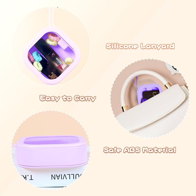 Hair Tie Organizer, Small Portable Hair Accessories Storage Can Be Stackable Or Hung On The Wall, Small Items Holder Hair Tie Organizer for Jewelry Hair Stuff Hair Clip Cotton Swab