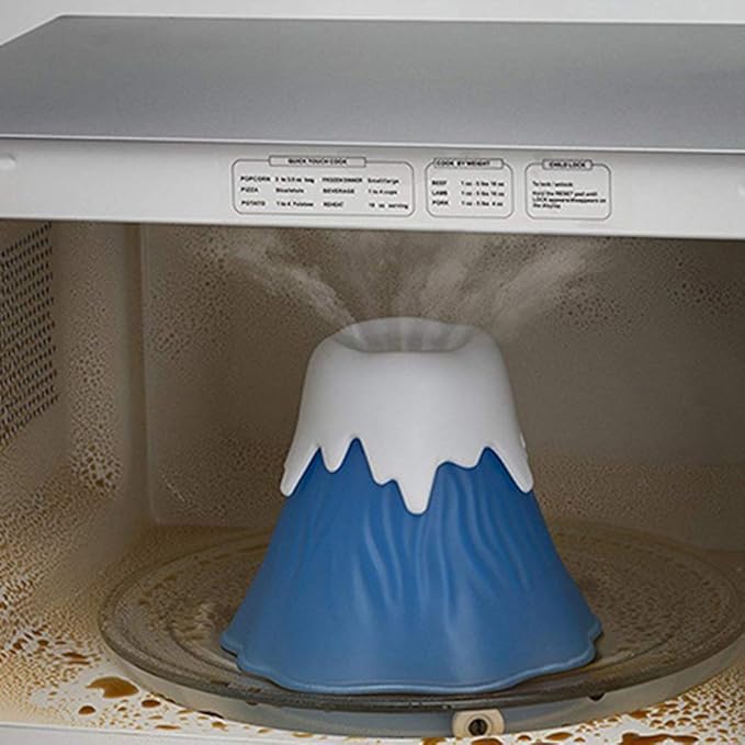 yanbirdfx Volcano Erupting Water Vapor Microwave Oven Cleaner Kitchen Gadget Cleaning Tool - Purple