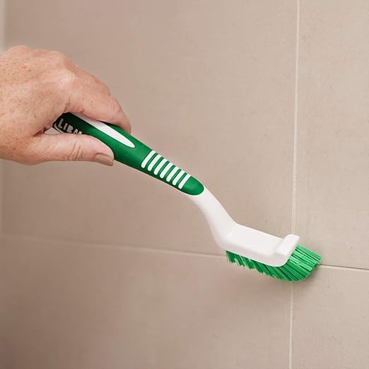 Libman Commercial 18 Tile and Grout Brush, Polypropylene, 9.75" Total Length, Green and White (Pack of 6)