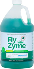 Fly-Zyme, Highly Concentrated Enzyme Drain Cleaner for Pipes & Fruit Flies, Citronella Scented Organic Waste Degrader & Odor Neutralizer, 1 Gallon