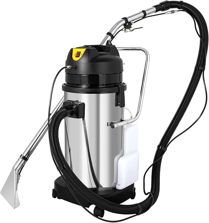 Carpet Cleaner, 110V 1049W 40L Carpet Cleaning Machine Multi-Purpose Wet Dry Upright Vacuum Floor Shampooer Machine with 3 Vacuuming Head for Guest Houses Dry Cleaners Offices