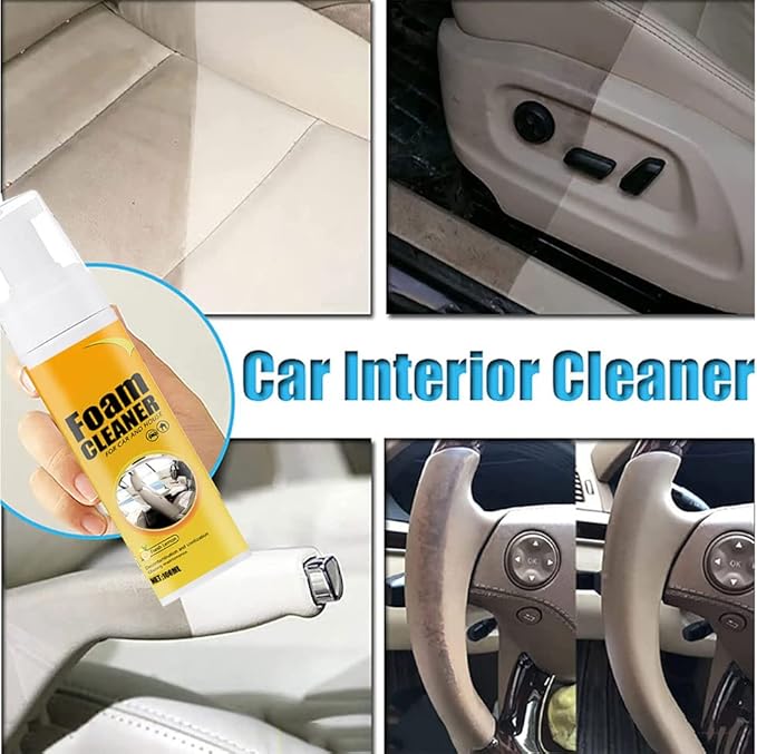 2 PCS Multipurpose Foam Cleaner Spray, Foam Cleaner for car and House, Leather Decontamination, Multi-Functional Foam Cleaner, All-Purpose Household Cleaners for Car and Kitchen