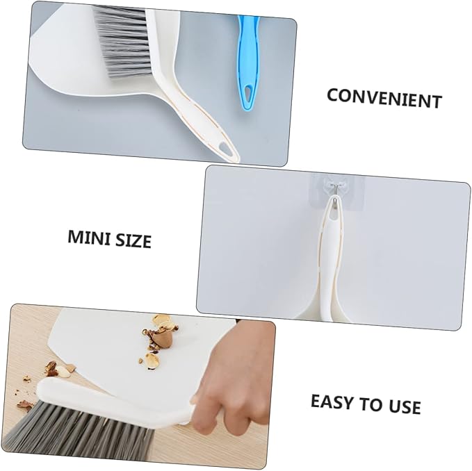 Mini Broom Dustpan Brush Dustpan Set Portable Cleaning Kit Compact Household Supplies