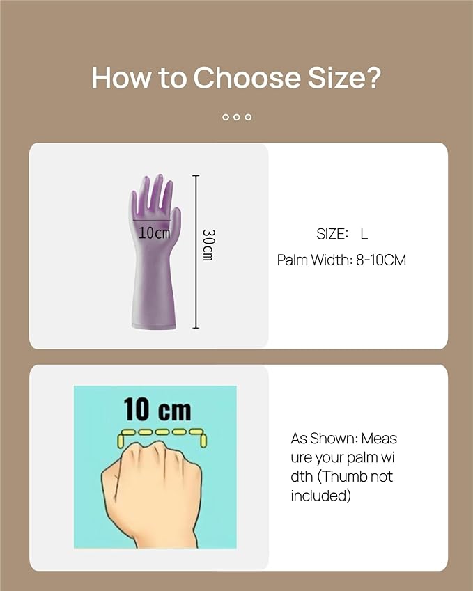 LIICHAAO 2-12 Pairs Gloves for cleaning bathroom,NO ODOR,Stay On Comfort Fit No Sweat No Stick