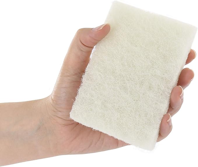 Royal White Fine Scouring Pads, 3.5 Inch x 5 Inch, Package of 40