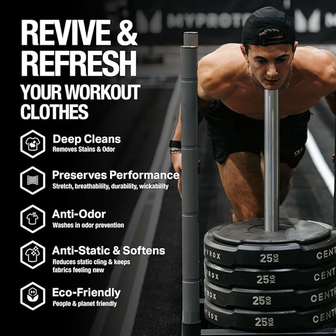 HEX Performance Laundry Detergent Packs for Activewear & Technical Fabrics, Deep Odor & Sweat Removal Without Fragrance, Eco-Friendly Biodegradable Formula, HE Compatible, Unscented, 75 Count