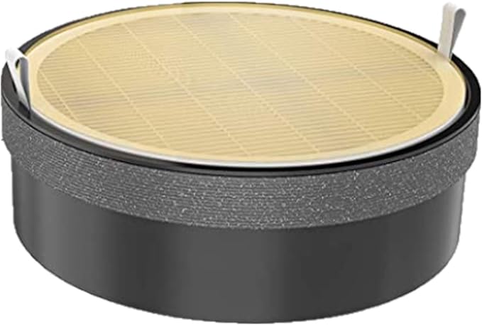 WBM Smart HEPA Filter Air Purifier for Allergies and Pets, Dust, Mold, and Pollen, Smoke and Odor Eliminator, Cleaner for Bedroom, Black
