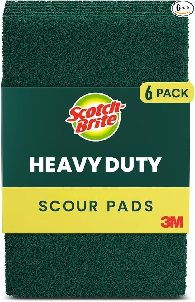 Scotch-Brite Heavy Duty Scour Pad, 6-Count (Pack of 4)