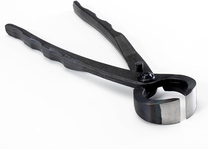 Wazakura Hand Forged Bonsai Root Cutter MADE IN JAPAN 6.7 inch (170 mm), Black Carbon Steel Bonsai Tree Cutter for Branch and Roots, Multipurpose Japanese Gardening Tools (Wave-Grip)