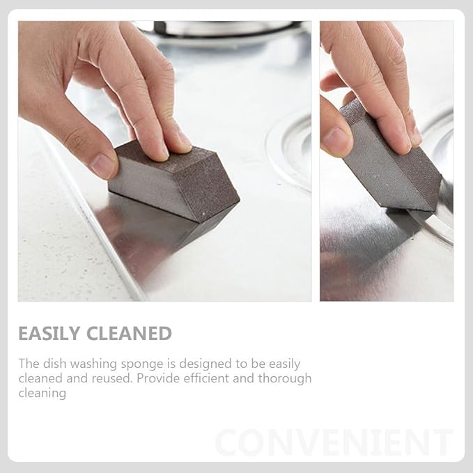 10Pcs Pot Scrub Sponge Kitchen Cleaning Sponge Kitchen Emery Sponge Dish Sponges Kitchen Carborundum Sponge Kitchen Supplies for Home Restaurant