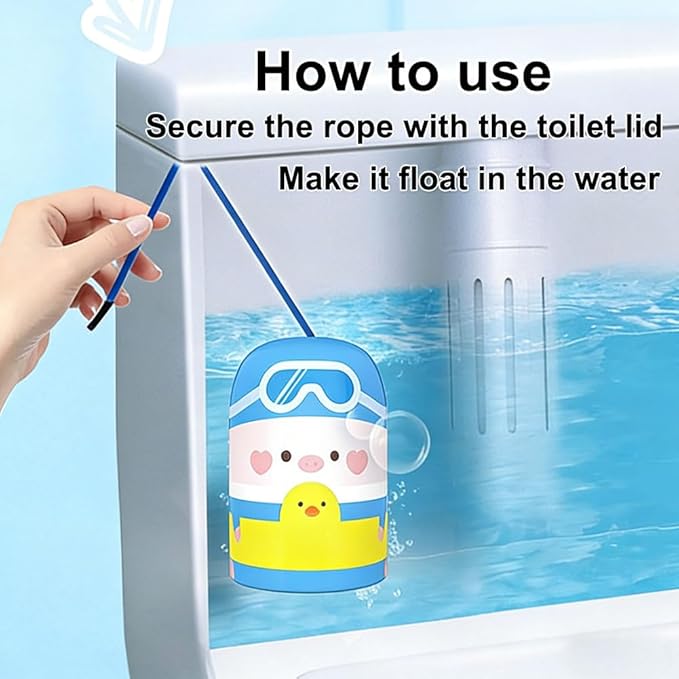Toilet Bowl Cleaner, 3 Pack Automatic Toilet Cleaner Bottle, Long-Lasting Deep Cleaning & Deodorized, Blue Ocean Scent