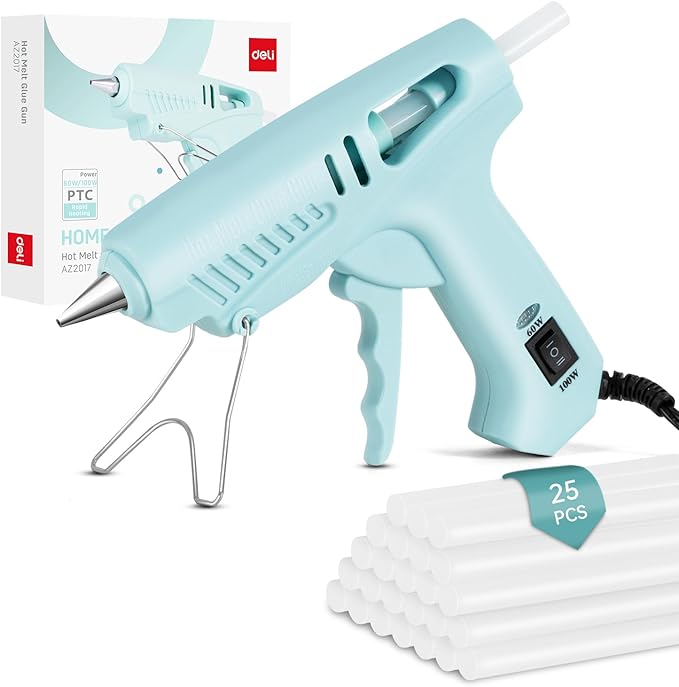 Professional Heavy Duty Glue Gun, High Temperature, Industrial Strength, with Stand (60W/100W Dual Power), Design for School Arts& Crafts, DIY Projects and Home Repairs& Decoration