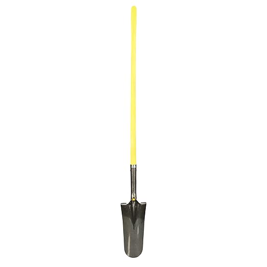 Nupla SS14L-E Ergo Power Sharp Shooters Drain Spade, 14" Hollow Back Blade, Ergo Grip, 16 Gauge, 48" Long Handle,72091