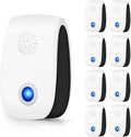 Ultrasonic Pest Repeller, 8 Pack Rodent Repellent Plug in Mice Repellent Indoor, Pest Defense Plug in Device, Bye Critter Sonic Pest Control for Mice Rat Roach Cockroach Spider Bug Insect