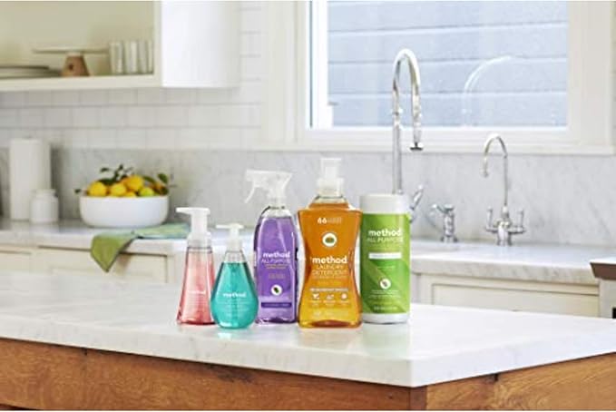 Method Fabric Softener; Beach Sage; 53.5 Ounces; 45 Loads; 4 pack; Packaging May Vary