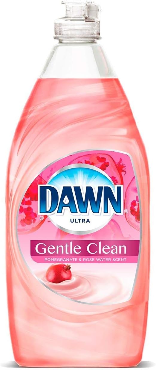 Dawn Gentle Clean Dishwashing Liquid, Pomegranate & Rose Water
