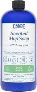CANDE Mop Soap - Highly Scented Mop Soap, Luxury Floor Cleaner, Premium Fragranced Floor, Streak-Free Shine, 32 oz (It's the Season)
