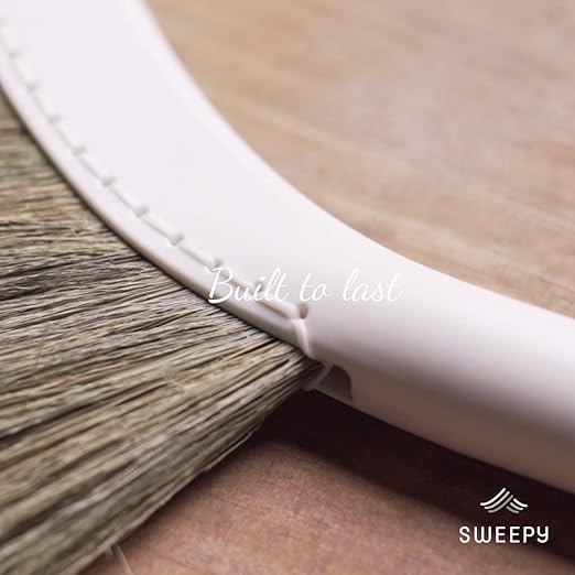 SWEEPY Light - Indoor Grass Broom - Long Handle Broomstick for House, Garage, Office, Lobby Room, Kitchen