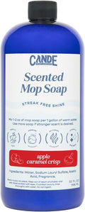 CANDE Mop Soap - Highly Scented Mop Soap, Luxury Floor Cleaner, Premium Fragranced Floor, Streak-Free Shine, 32 oz (Apple Caramel Crisp)
