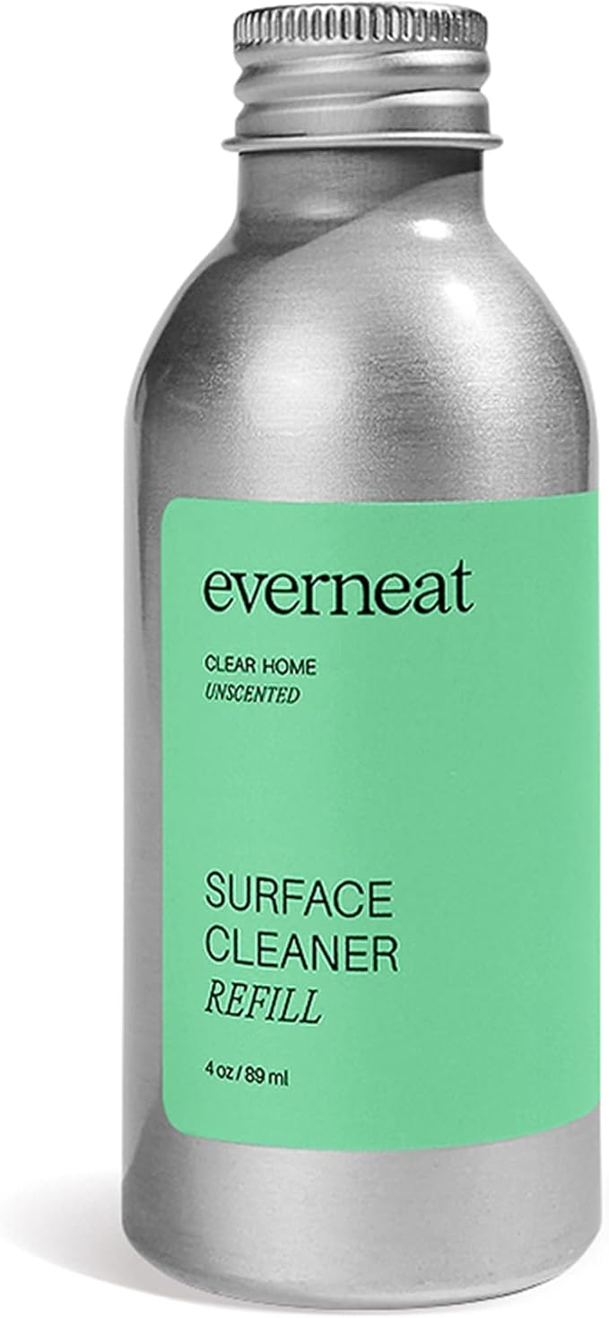Everneat Probiotic Surface Cleaner Concentrate – Cleans for Days, Refillable, Non-Toxic | Refill Bottle Makes 4 Spray Bottles | Unscented | 4 oz (Just Add Water)