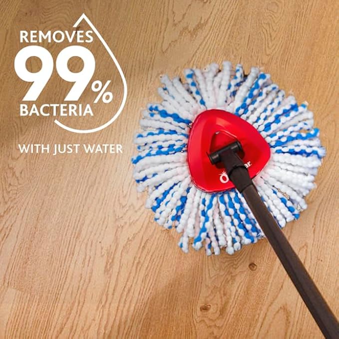 O-Cedar Genuine RinseClean Deep Clean Spin Mop Head Replacement (1-Pack) | 40% More Cleaning Power | Microfiber Refill | Machine Washable | Compatible with O-Cedar EasyWring RinseClean Spin Mop System
