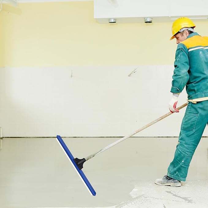 23.6in/60cm Epoxy Squeegee with 0.16in/0.4cm Notched Teeth, Floor Squeegee for Self Leveling Cement Urethane Epoxy Floor Tool for Garage Driveway Wall Applications