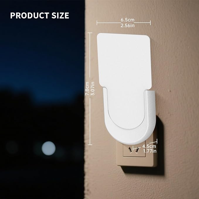 NEXLY MK030 Fly Trap Indoor Plug in Fruit Fly Traps for Indoors Night Light Flying Trap for Home Bedroom Living Room Kitchen (1 Device + 5 Glue Card) (1, White)