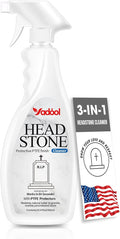 Headstone Cleaner for Graves & Memorials, Granite Cleaner, Removes Dirt & Plant Growth, Natural Luster to Restore & Guard Granite, Stone,Tile, Travertine, Concrete,Limestone,Slate,Marble 10.14 Fl Oz