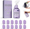 Fliwos Spray Oven Cleaner, 2026 Upgraded All-Purpose Spray Cleaner with Concentrated Cleaning Tablets, Multi-Surface Cleaning Spray for Oven, Grill, Kitchen, Bathroom and Home (1 Bottle+12 Pcs)