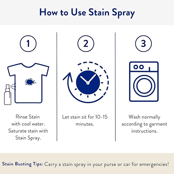 Clean People Stain Remover Spray - Natural Plant & Mineral-Based Ingredients - Non-Toxic Laundry Spot Treatment for Food, Pet & Baby Stains - Boosted with Enzymes - Fabric Safe - 16oz