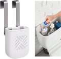 moonoom Toilet Tank Cleaning Tablet Holder, 3.7'' x 2.9'' x 0.7'' Toilet Tank Bleach Tablet Bracket, Hanging Toilets Bowl Cleaner Carrier for Preventing Dissolved Residue From Polluting Water Tanks