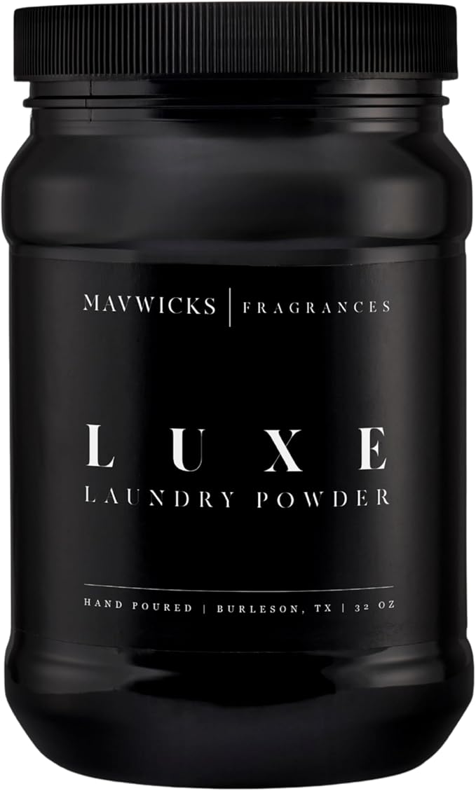 Luxury Laundry Detergent Powder (Luxe) 32 Oz – Concentrated for Tough Stains and Odors, For All Washing machine types – Gentle on Fabrics