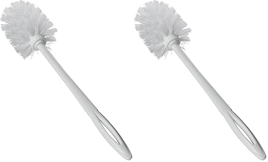Rubbermaid Commercial 14.5 Inch Toilet Brush, Toilet Bowl-Cleaner for Bathroom, Scrub Brush for Toilet (Pack of 2)