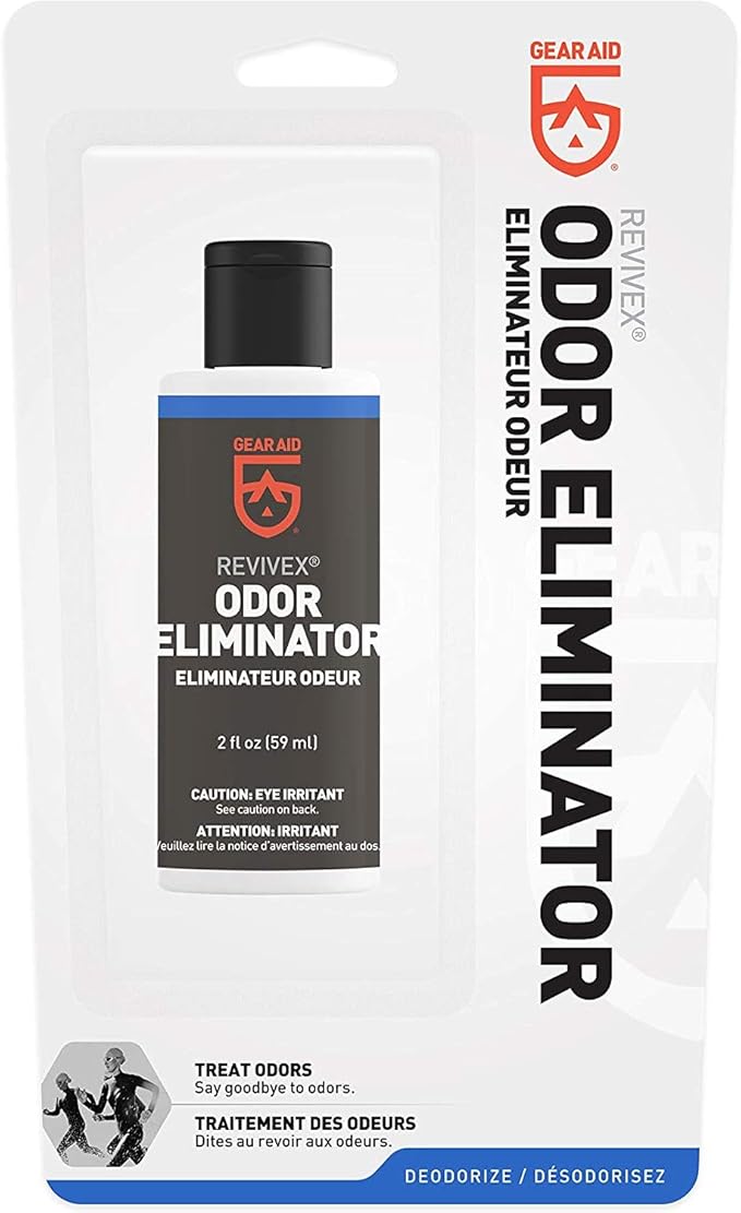 GEAR AID Revivex Odor Eliminator, All-Natural Formula for Removing Scents from Tents, Footwear and Sports Gear, 2 fl oz