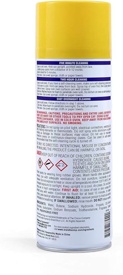 Formula 409 Heavy Duty Spray-On Oven Cleaner, Lemon Scent - Grill and Stove Top Cleaner Cuts Through Grease & Grime on Contact, A Powerful Clean You Can Trust, 14.5 Oz - 6 Pack