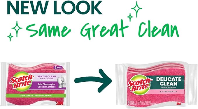 Scotch-Brite ocelo Non-Scratch Foam Scrubber, 16 Count