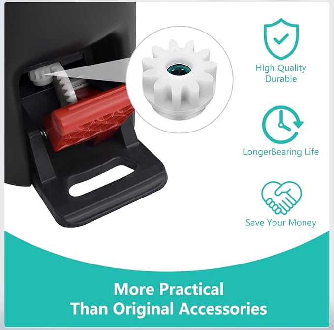 2 PCS Easy Mop Pedal Broom Spin Replacement, One Way Clutch Bearing, Spin Mop Bucket Gear Replacement Compatible with Ocedar, Vilida, Mop Bucket Bearing Compatible with O-Cedar, Vilida