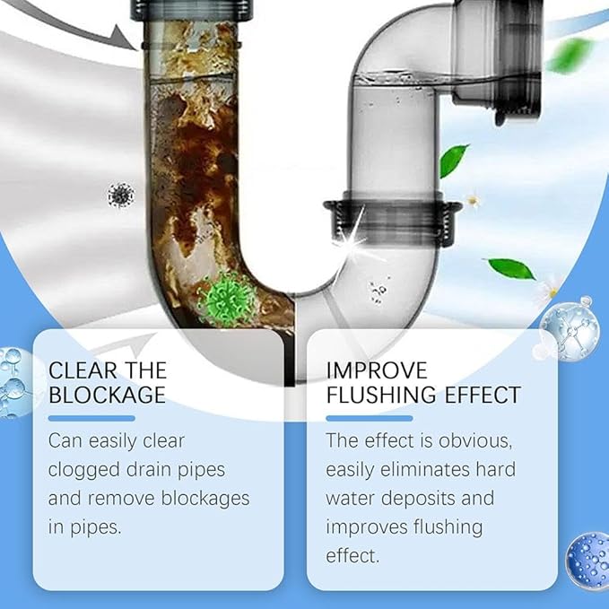 Crystal Lye Drain Opener,Powerful Pipe Dredging Agent,All Purpose Drain Cleane, Sink and Drain Cleaner Powder,for Bathroom and Kitchen Sinks,Drains,Shower Pipes